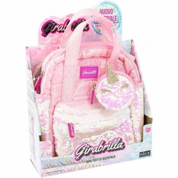 Nice Mini batoh s peněženkou růžový