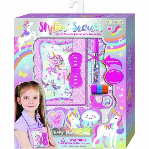 Pulio Pecoware Jednorožčí deník s kódem a perem