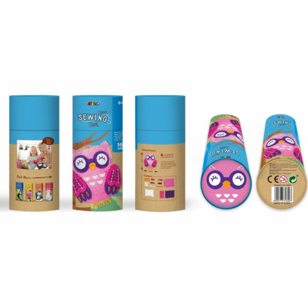 MG DYSTRYBUCJA Sada na šití klíčenek - Sova