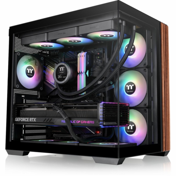 THERMALTAKE Case View 380 WS ARGB, Průhledná bočnice, černá