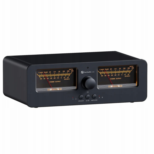 Fosi Audio LC30 Black přepínač zesilovačů a reproduktorů