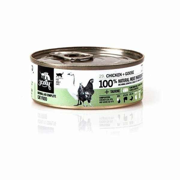 3COTY Chicken with goose - mokré krmivo pro kočky - 80g