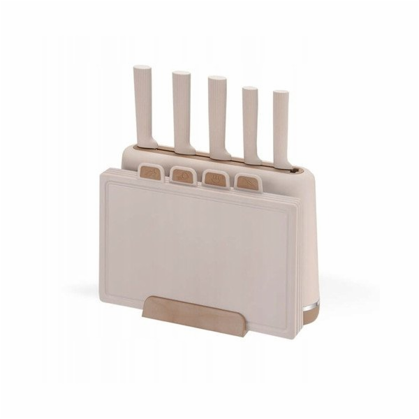 Maestro MR-1412-BEIGE Sada nožů s blokem + sada prkének B...