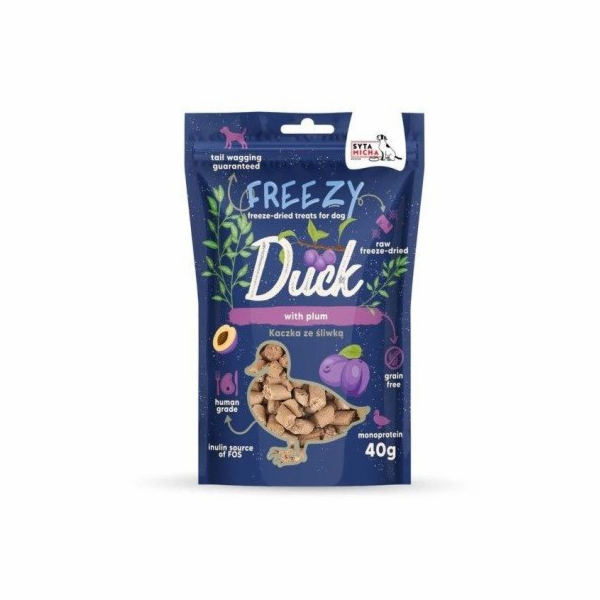 SYTA MICHA Freezy Duck with plum - pamlsek pro psa - 40g