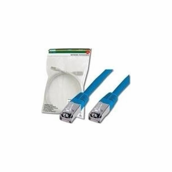 DIGITUS patch kabel Cat5E, SF/UTP - 3m, modrý