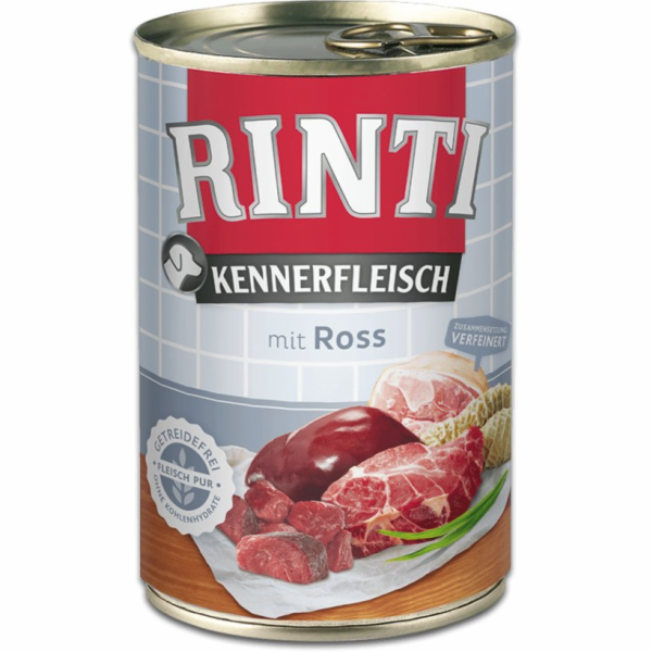 RINTI Kennerfleisch Horse - vlhké krmivo pro psy - 400g