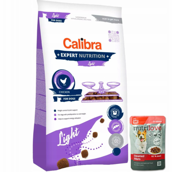 CALIBRA Dog Expert Nutrition Light - suché krmivo pro psy...