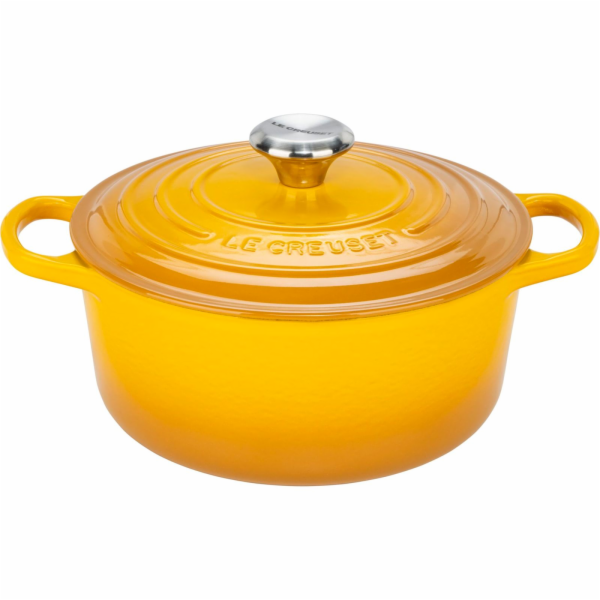 Le Creuset Signature Bräter rund 24 cm nectar