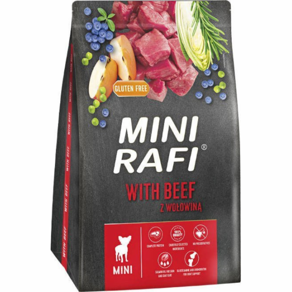 RAFI Mini with beef - suché krmivo pro psy - 3kg
