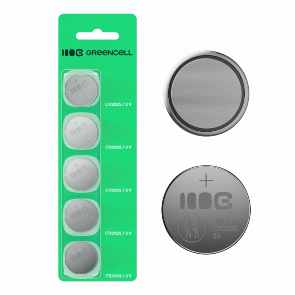 Green Cell Knoflíkové baterie CR 5x CR2025
