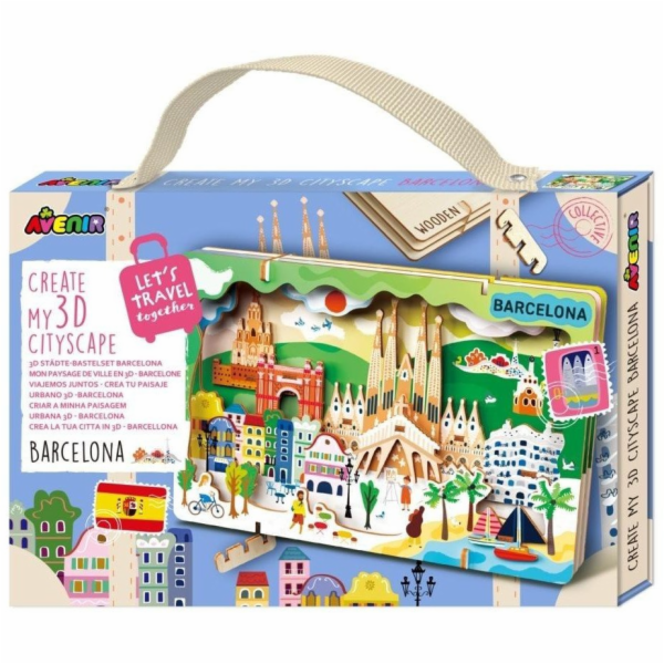 MG DYSTRYBUCJA Puzzle Vytvořte 3D městskou krajinu - Barc...