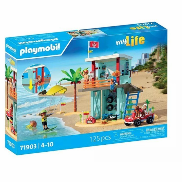 Playmobil Sada figurek plavčíka My Life 71903 a plážové b...