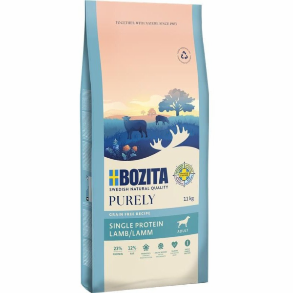 BOZITA Purely Adult Lamb - suché krmivo pro psy - 11kg