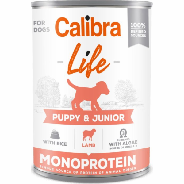 CALIBRA Dog Life Puppy&Junior Lamb & rice - vlhké krmivo ...