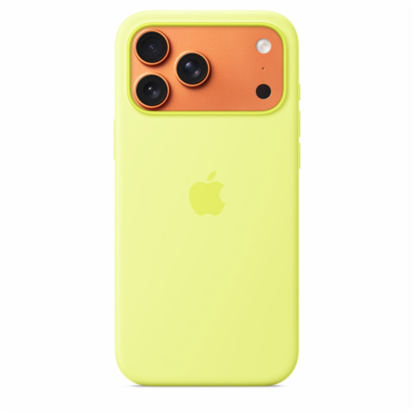 iPhone 17 Pro Max Silicone Case with MS–Neon Yell.