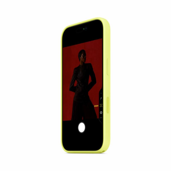 iPhone 17 Pro Silicone Case with MS – Neon Yellow
