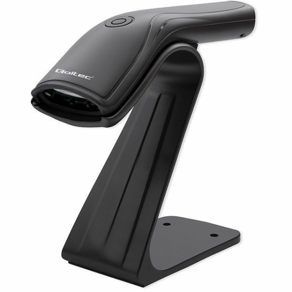 Qoltec Skener čárových kódů + stojan skeneru | 1D | USB
