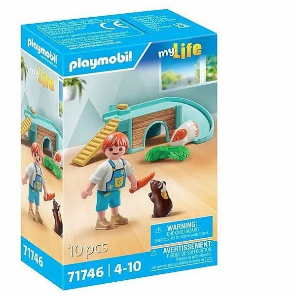 Playmobil Sada figurek chlapce s morčatem Můj život 71746