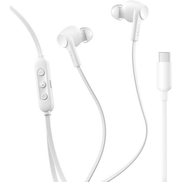 Belkin SoundForm InEar-Kopfhörer ANC USB-C Kabel weiß G3H...