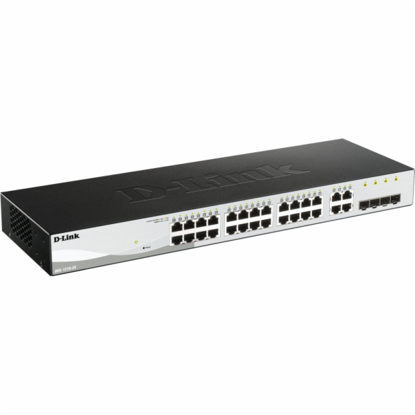 D-Link DGS-1210-28 28-port Gigabit Smart+ Switch, 24x GbE...