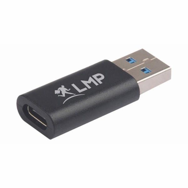 LMP USB-A to USB-C adapter - Black