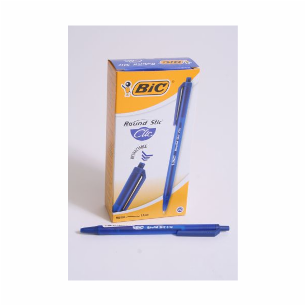 Automatické kuličkové pero Bic, modré, 1 ks.