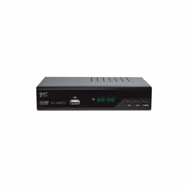 Set-top box GoSAT GS240ET2 DVB-T2 FullHD s HEVC H.265, US...