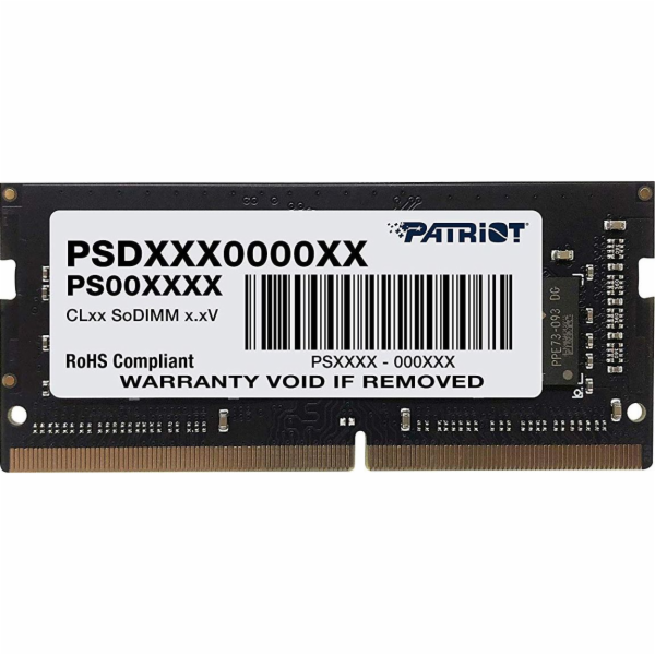 Patriot Paměť pro notebooky Signature, SODIMM, DDR4, 8GB,...