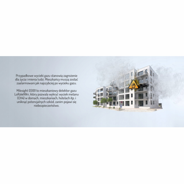 MILESIGHT Senzor plynu/metanu CH4 Milesight GS101 s techn...