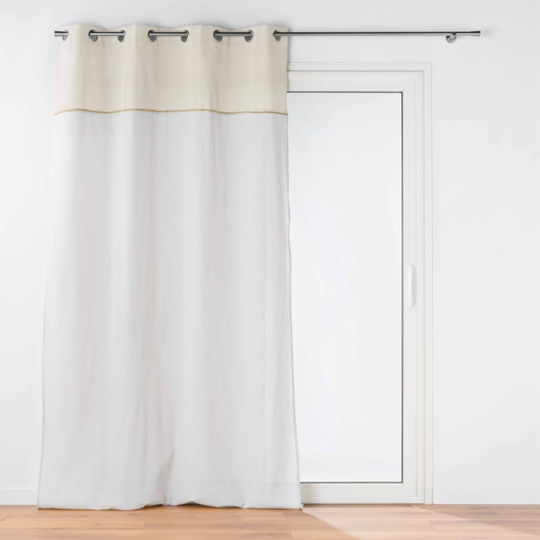 Douceur d`Interieur Interiérový závěs s očky a jutovým de...