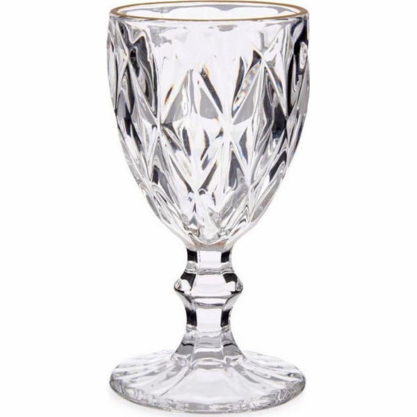 Vivalto Sklenice na víno Diamond Gold Transparent Glass (...