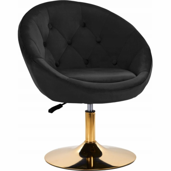 Activeshop&nbsp;Otočná&nbsp;židle&nbsp;4Rico&nbsp;QS-BL12G&nbsp;sametově&nbsp;černá