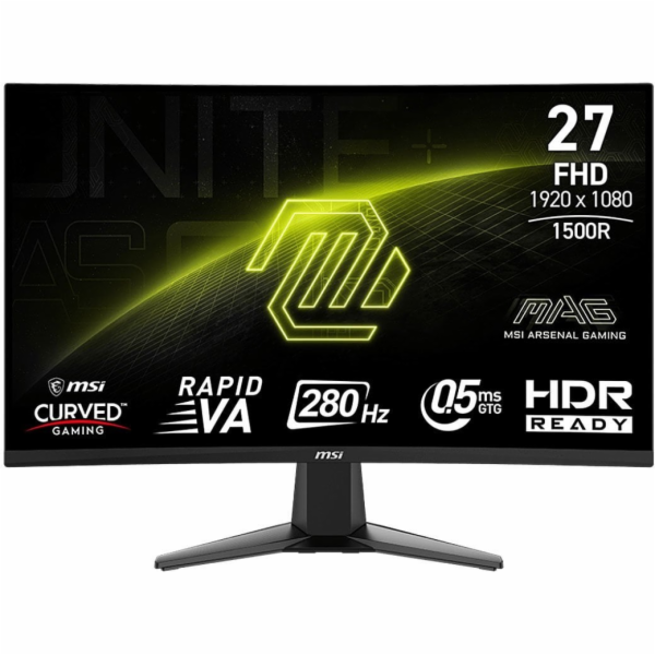 MSI MAG/276CXF/27"/VA/FHD/280Hz/0,5ms/Black/2R