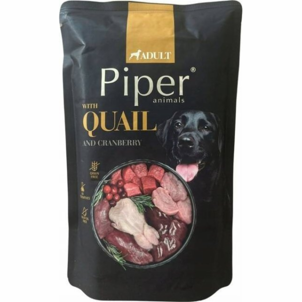 PIPER ANIMALS with quail and cranberries - vlhké krmivo p...