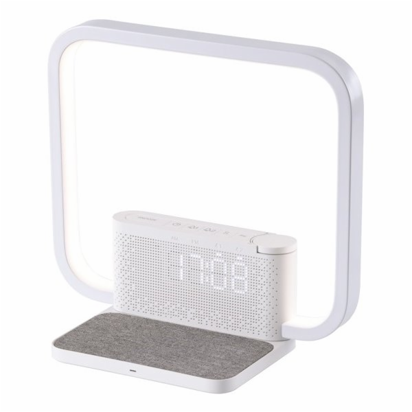 IMMAX LED stolní lampička CRANE/ Qi nabíjení/ 18W/ budík/...