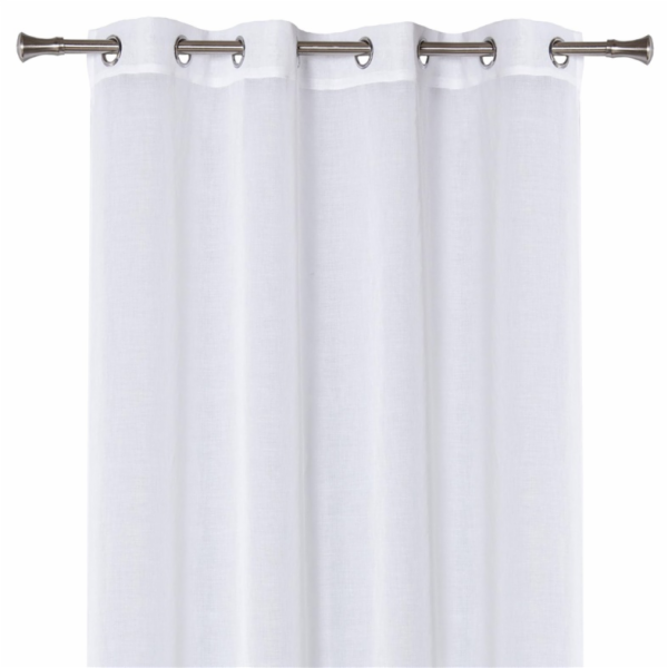 Noční závěsy Domoletti MIRA, bílé, 140 cm x 260 cm