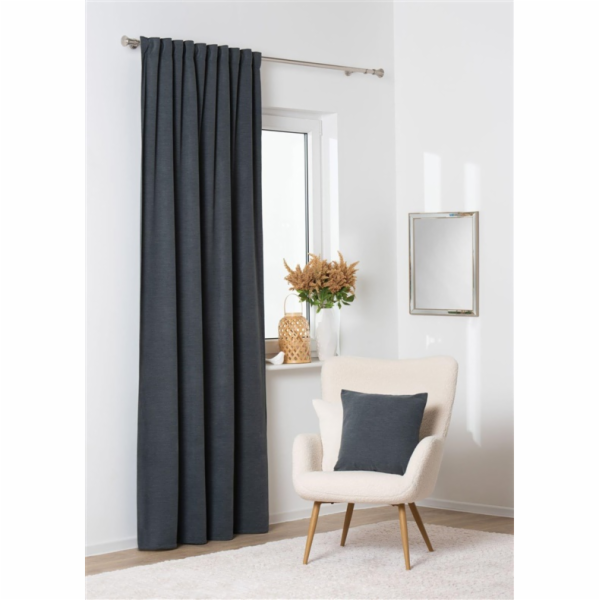 Noční závěs Domoletti MILA, antracit, 140 cm x 260 cm