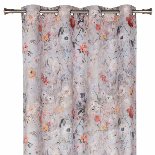 Noční závěs Domoletti GEORGIA šedá/růžová 140 x 260 cm