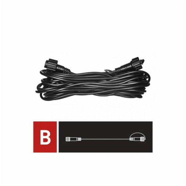 Prodlužovací kabel pro spojovací řetězy Profi černý