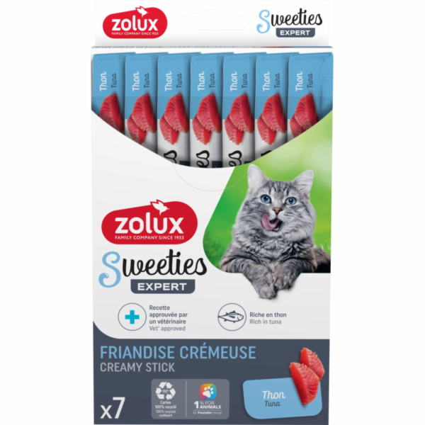 ZOLUX Sweeties with tuna - pamlsek pro kočky - 7x14g