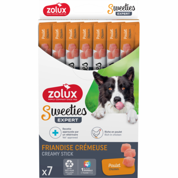 ZOLUX Sweeties with chicken - pamlsek pro psa - 7x14g