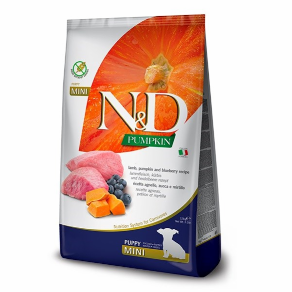 FARMINA Pumpkin N&D Lamb & blueberry Puppy Mini - suché k...