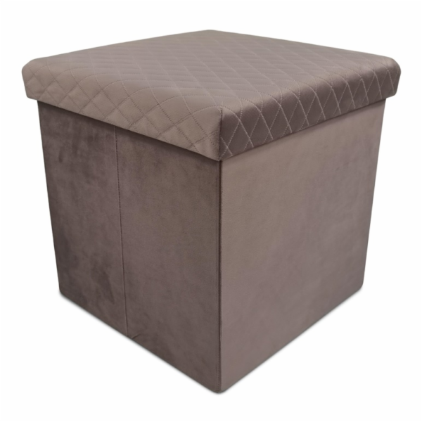 DOMOLETTI Pouf Mateo, růžový, 38 cm x 38 cm x 38 cm