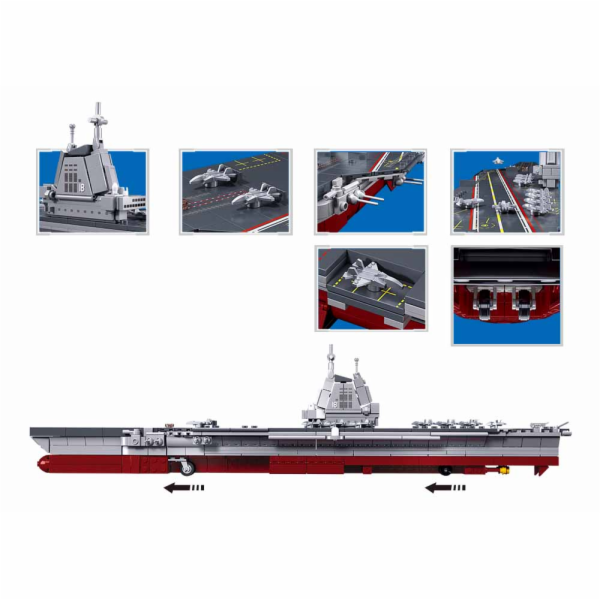 Sluban Model Bricks M38-B1211 Letadlová loď Fujian