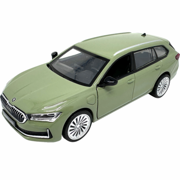 Kovový model - 1:35 Škoda Superb IV Combi zelené