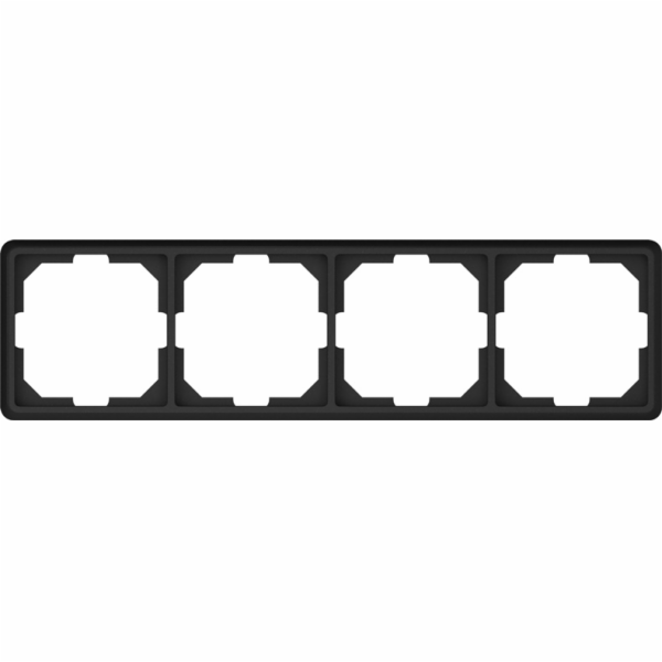 VILMA Čtyřmístný rám ST150, matně černý