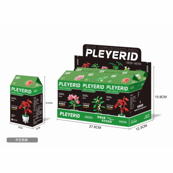 Sluban Flowers M38-B1075B Tropická rostlina v květináči