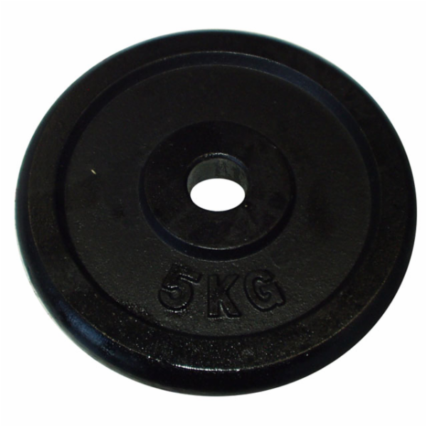 Litinový kotouč (závaží) na činky 5kg - 30mm