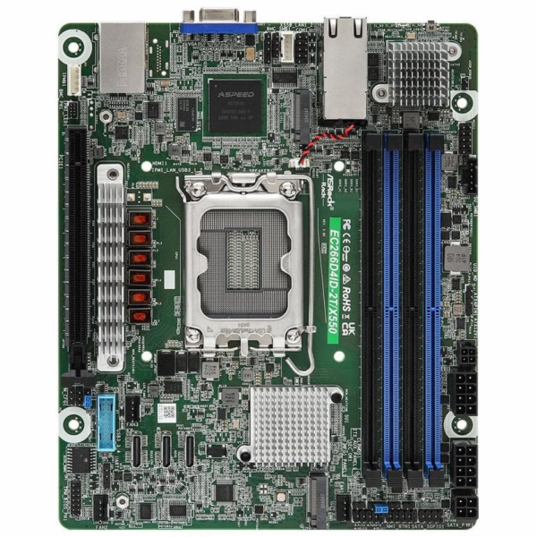 Asrock EC266D4ID-2T/X550 základní deska Intel C266 LGA 17...