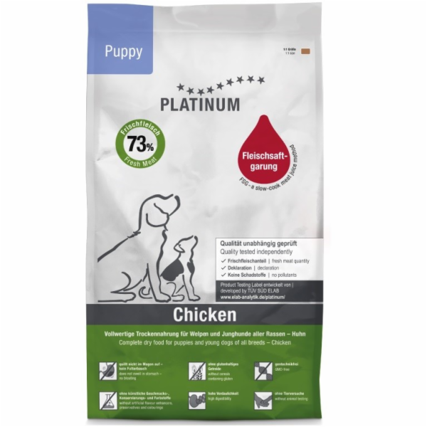 PLATINUM Puppy Chicken - polovlhké krmivo pro psy - 15kg